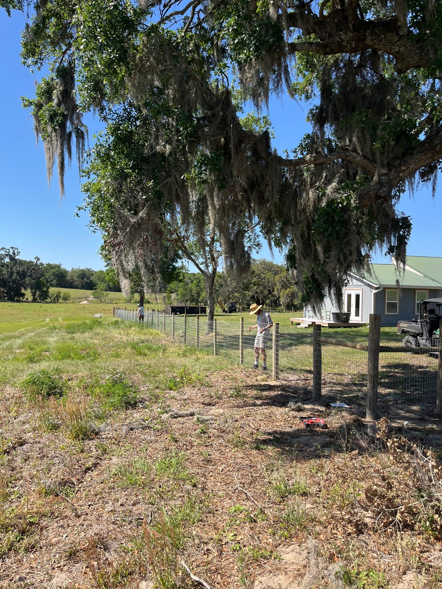 Completed fencing project