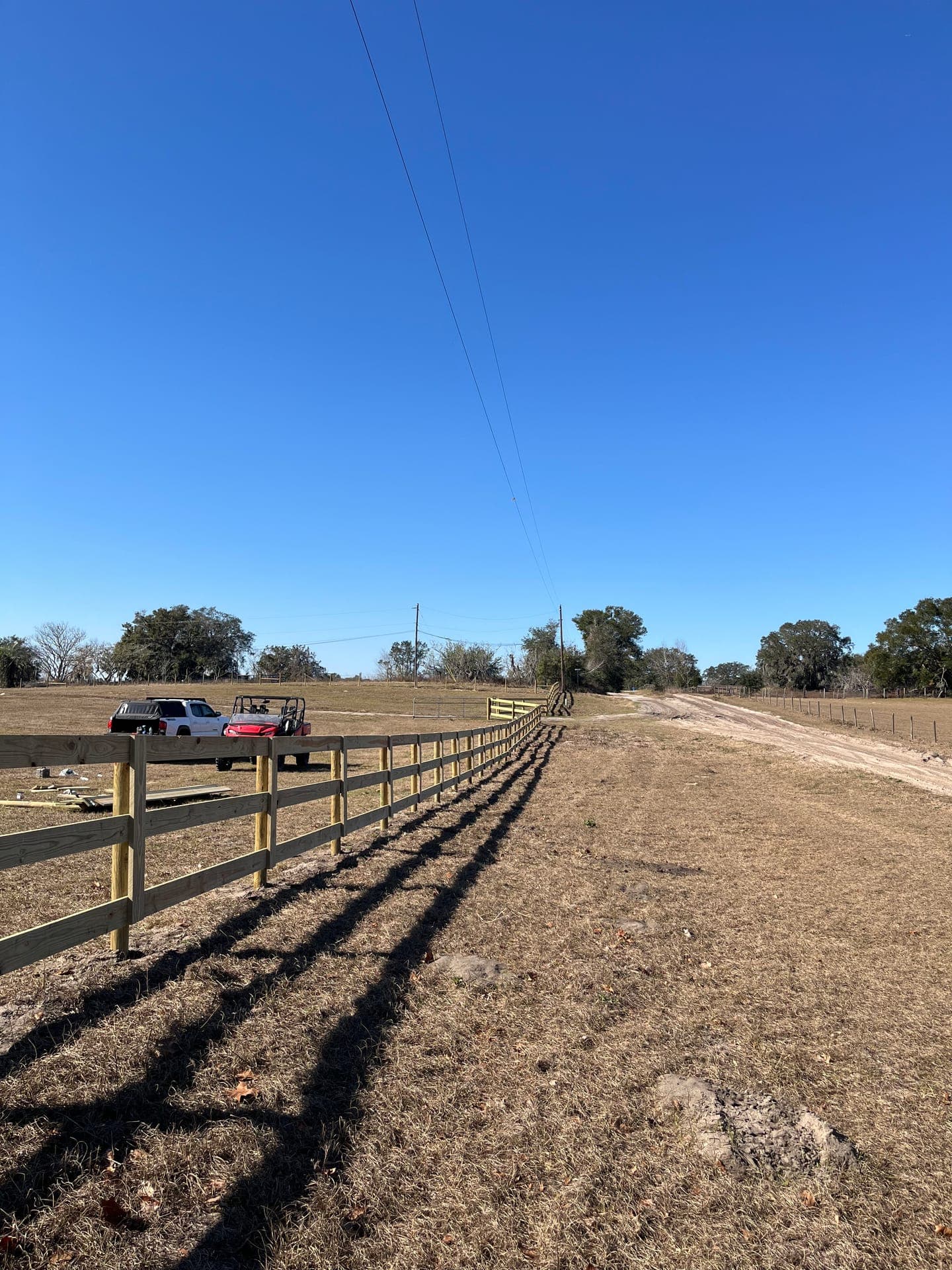 Wood fence installation