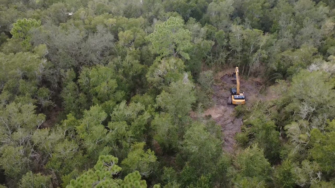 Heavy equipment on a Hoag Land Services jobsite